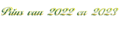 Prins van 2022 en 2023